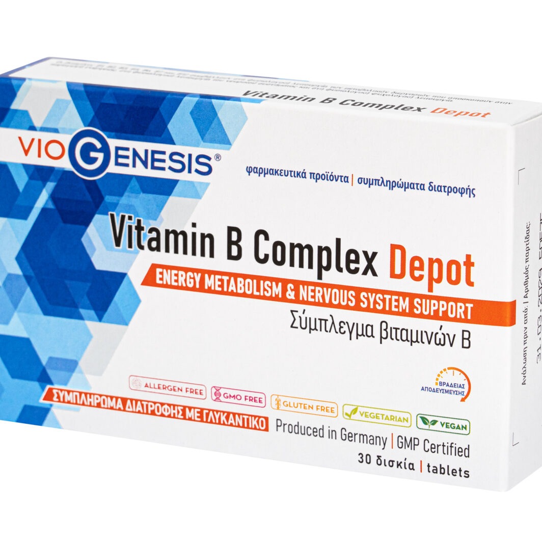 VioGenesis Vitamin B Complex Depot 30 tabs